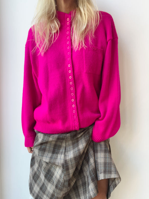 Magenta Cardigan