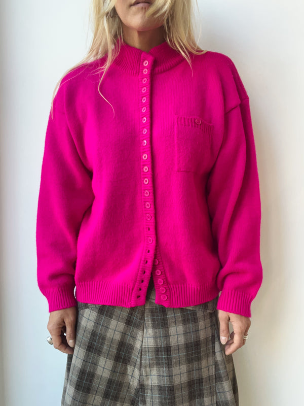 Magenta Cardigan