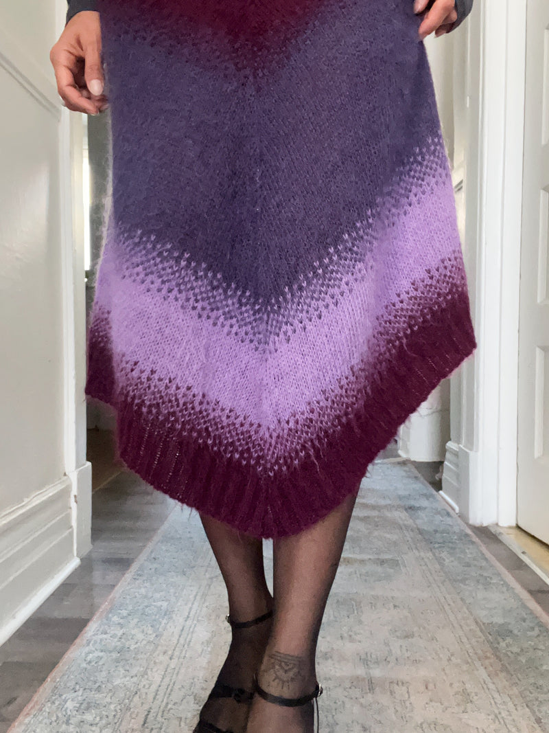 Mohair Asymmetric Skirt